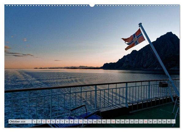Produktbild: Hurtigruten - Faszination Natur (Wandkalender 2026 DIN A2 quer), CALVENDO Monatskalender