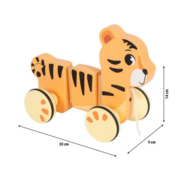 Produktbild: Nachziehtier Tiger Safari