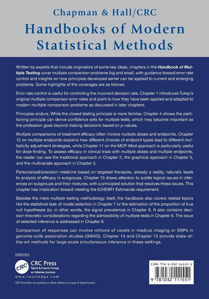 Produktbild: Handbook of Multiple Comparisons