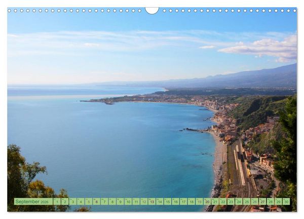 Produktbild: Taormina, die Stadt mit Blick auf den &Auml;tna (Wandkalender 2026 DIN A3 quer), CALVENDO Monatskalender