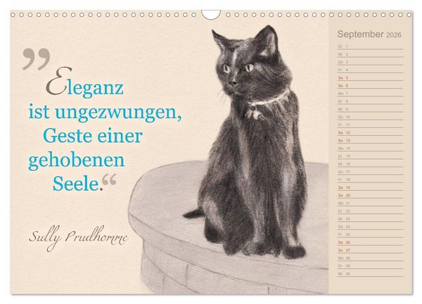 Produktbild: Von Katzen lernen (Wandkalender 2026 DIN A3 quer), CALVENDO Monatskalender