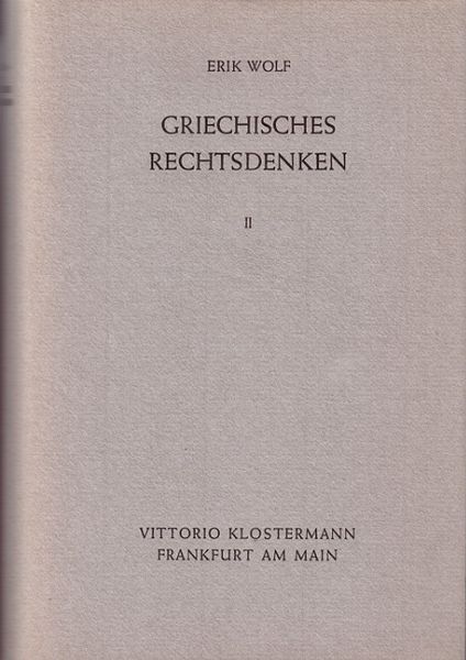 Produktbild: Griechisches Rechtsdenken