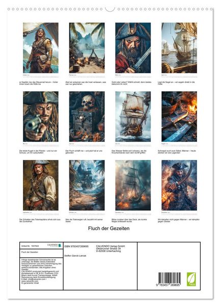 Produktbild: Fluch der Gezeiten (hochwertiger Premium Wandkalender 2026 DIN A2 hoch), Kunstdruck in Hochglanz