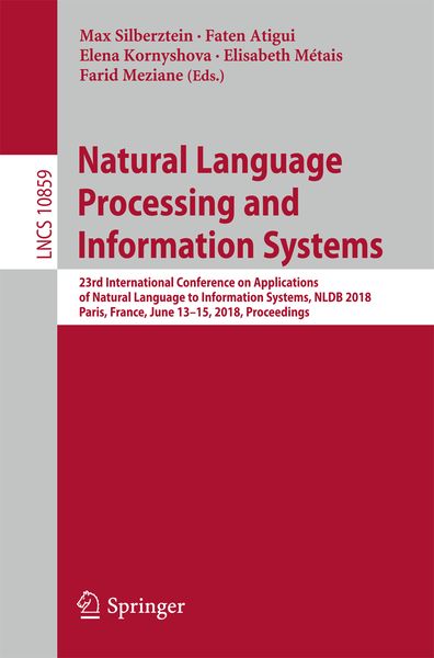 Produktbild: Natural Language Processing and Information Systems