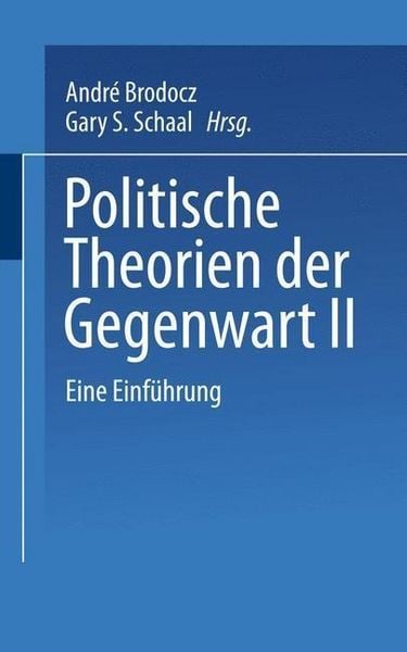 Produktbild: Politische Theorien der Gegenwart II