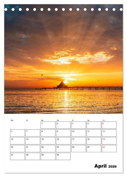 Produktbild: Usedom - Inseltraum im Norden (Tischkalender 2026 DIN A5 hoch), CALVENDO Monatskalender