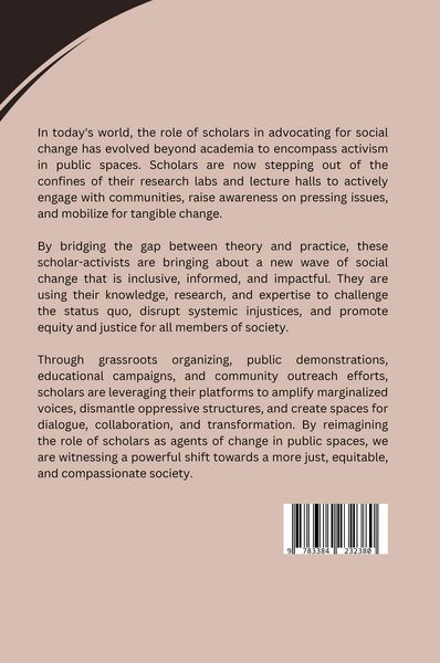 Produktbild: From Scholar to Activist: Reimagining Social Change in Public Spaces