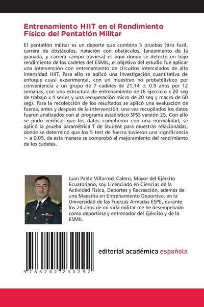 Produktbild: Entrenamiento HIIT en el Rendimiento F&iacute;sico del Pentatl&oacute;n Militar