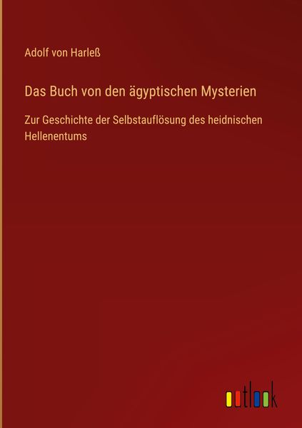 Produktbild: Das Buch von den &auml;gyptischen Mysterien
