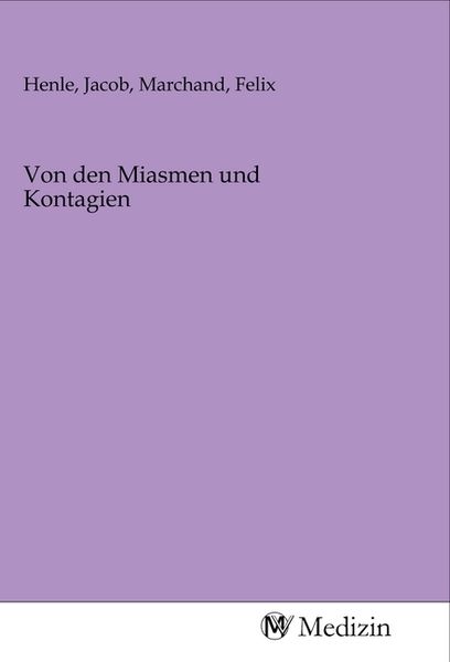 Produktbild: Von den Miasmen und Kontagien