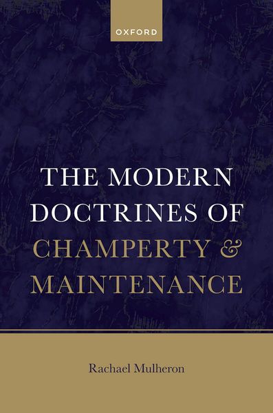 Produktbild: The Modern Doctrines of Champerty and Maintenance