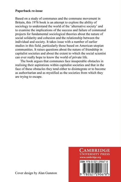 Produktbild: Communes, Sociology and Society
