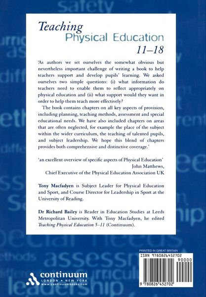 Produktbild: Teaching Physical Education 11-18