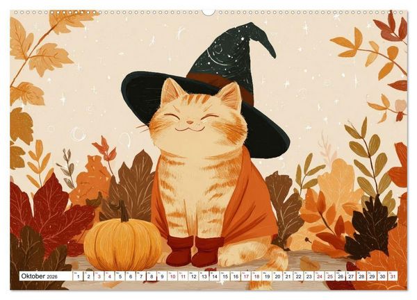 Produktbild: Gute Laune Katzen (hochwertiger Premium Wandkalender 2026 DIN A2 quer), Kunstdruck in Hochglanz