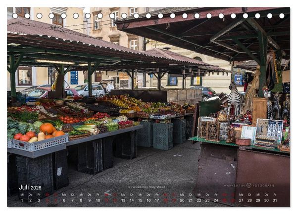 Produktbild: Krakau live (Tischkalender 2026 DIN A5 quer), CALVENDO Monatskalender