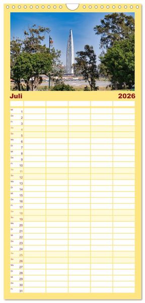 Produktbild: Familienplaner 2026 - Faszinierendes Marokko mit 5 Spalten (Wandkalender, 21 x 45 cm) CALVENDO