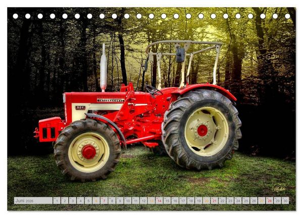 Produktbild: Oldtimer Sch&auml;tze. Ein Traktoren-Kalender (Tischkalender 2026 DIN A5 quer), CALVENDO Monatskalender