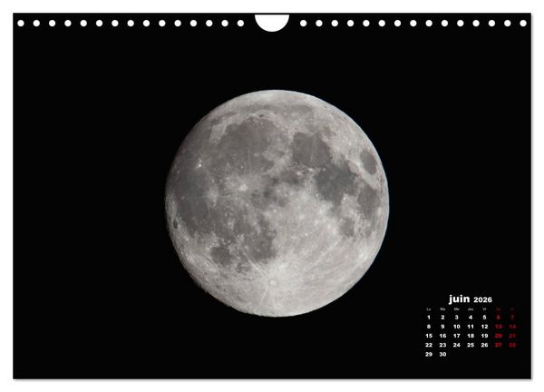 Produktbild: Phases de la lune (Calendrier mural 2026 DIN A4 vertical), CALVENDO calendrier mensuel