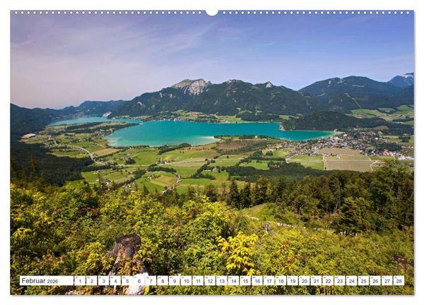 Produktbild: Der sch&ouml;ne Wolfgangsee im Salzkammergut (hochwertiger Premium Wandkalender 2026 DIN A2 quer), Kunstdruck in Hochglanz