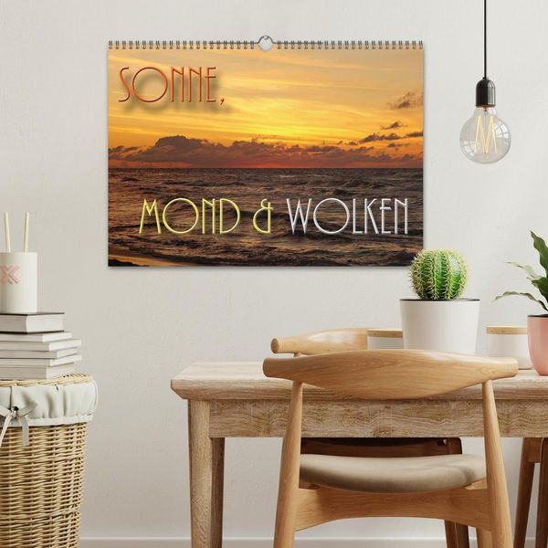 Produktbild: Sonne, Mond und Wolken (Wandkalender 2026 DIN A3 quer), CALVENDO Monatskalender