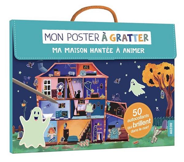 Produktbild: Ma maison hant&eacute;e &agrave; animer : mon poster &agrave; gratter