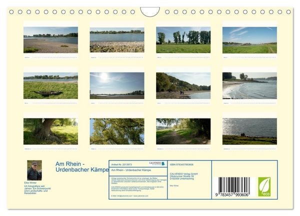 Produktbild: Am Rhein - Urdenbacher K&auml;mpe (Wandkalender 2026 DIN A4 quer), CALVENDO Monatskalender