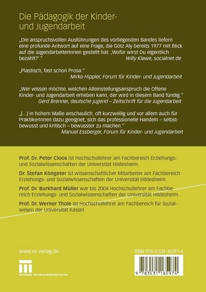 Produktbild: Die P&auml;dagogik der Kinder- und Jugendarbeit