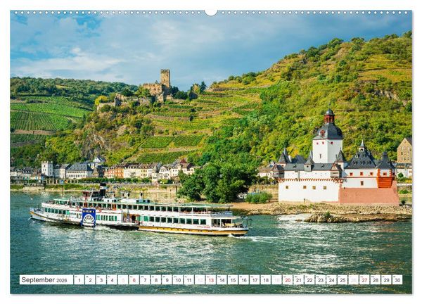Produktbild: Kaub - Romantische Stadt am Rhein (Wandkalender 2026 DIN A2 quer), CALVENDO Monatskalender