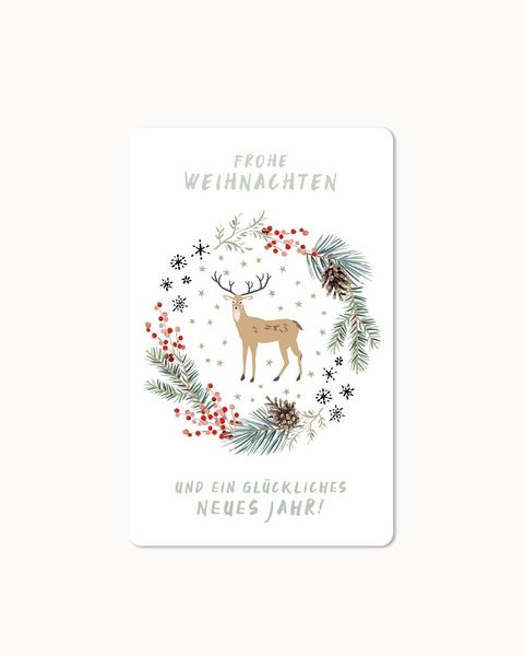 Produktbild: Lunacard Postkarte *Weihnachtsrentier