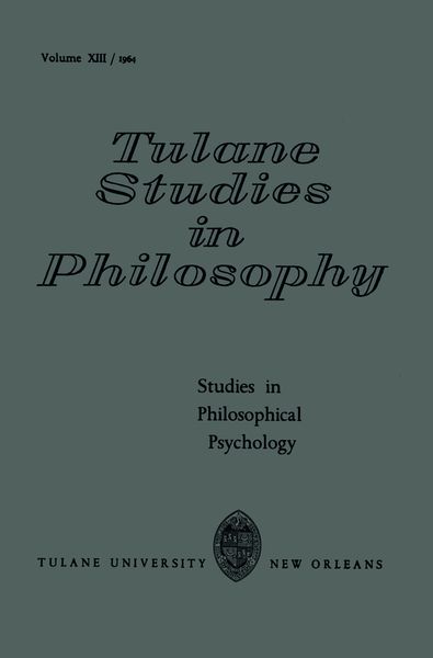 Produktbild: Studies in Philosophical Psychology