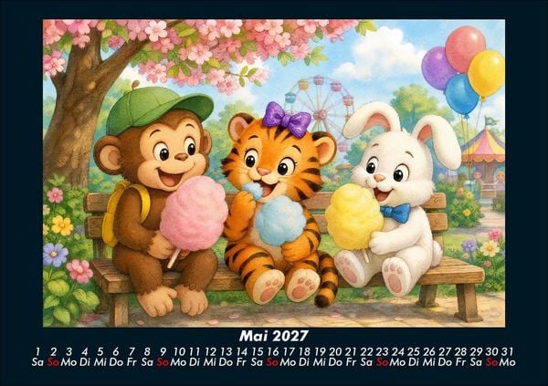 Produktbild: Ein Jahr voller Freizeitpark-Abenteuer 2027 Fotokalender DIN A5
