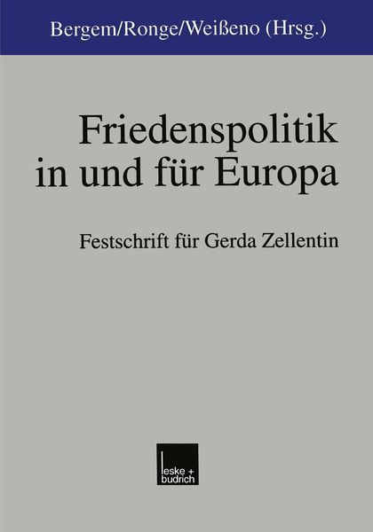 Produktbild: Friedenspolitik in und f&uuml;r Europa