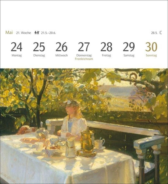 Produktbild: Kunstgenuss Postkartenkalender 2027 - Kalender mit 53 Kunstpostkarten