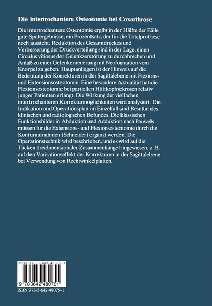 Produktbild: Die intertrochantere Osteotomie bei Coxarthrose
