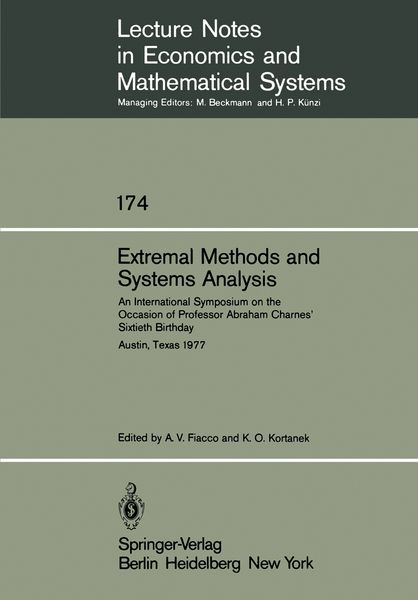 Produktbild: Extremal Methods and Systems Analysis