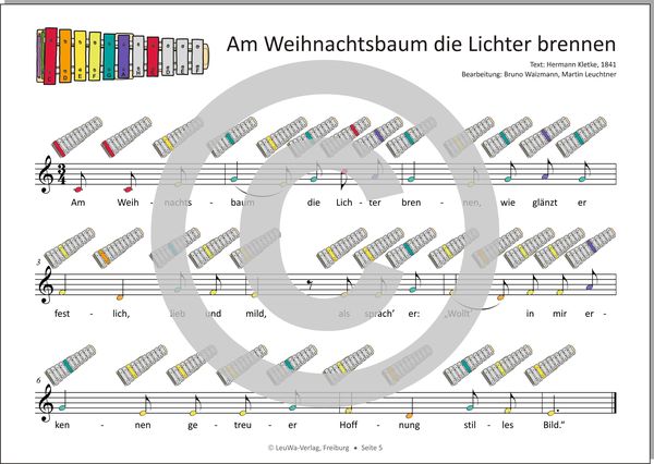 Produktbild: Einfacher!-Geht-Nicht: 24 Weihnachtslieder f&uuml;r das SONOR BWG Boomwhackers Glockenspiel mit CD