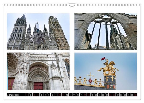 Produktbild: Rouen entdecken (Wandkalender 2026 DIN A3 quer), CALVENDO Monatskalender
