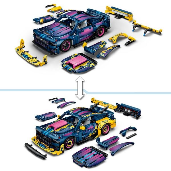 Produktbild: LEGO Technic 42236 Ford Mustang GT Auto aus der Tuning-Werkstatt, anpassbares Spielzeugauto