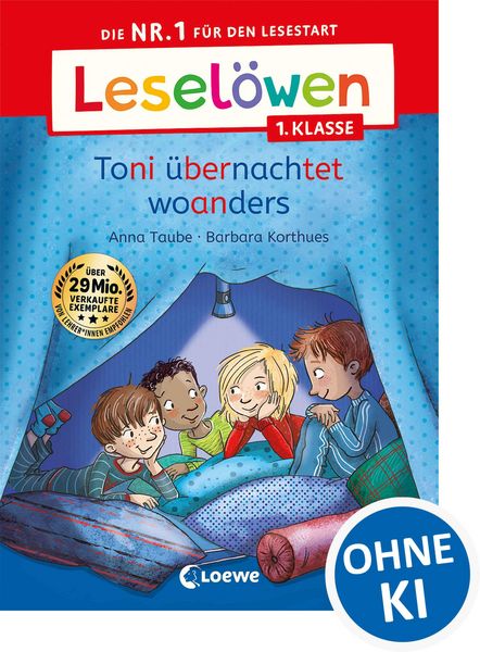 Produktbild: Lesel&ouml;wen 1. Klasse - Toni &uuml;bernachtet woanders