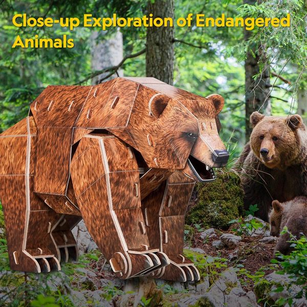 Produktbild: CUBICFUN - 3D Puzzle Braunb&auml;r 3D Puzzle 88 Teile