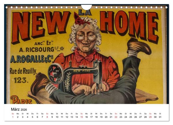 Produktbild: Vintage-Poster aus Theater, Film und Werbung (Wandkalender 2026 DIN A4 quer), CALVENDO Monatskalender