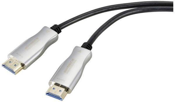 SpeaKa Professional HDMI Anschlusskabel HDMI-A Stecker, HDMI-A Stecker 30.00 m Schwarz SP-9019352 4K UHD, Geschirmt HDMI-Kabel