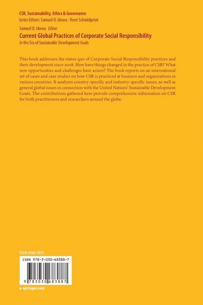 Produktbild: Current Global Practices of Corporate Social Responsibility