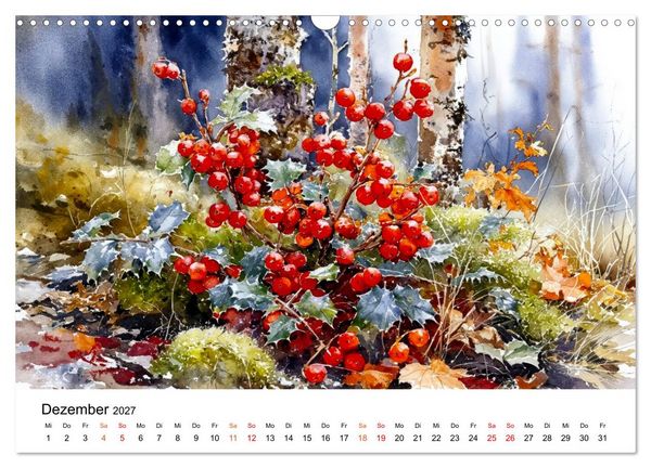 Produktbild: Wildblumen zwischen Moos und Farn (Wandkalender 2027 DIN A3 quer), CALVENDO Monatskalender