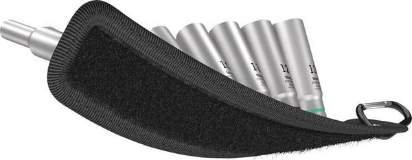 Produktbild: Wera Belt A Deep 1 Steckschl&uuml;sseleinsatz-Set 1/4" 9teilig 05004525001