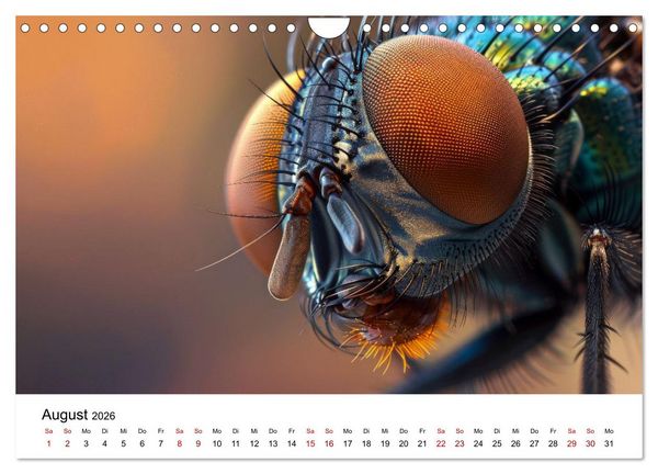 Produktbild: Insekten hautnah (Wandkalender 2026 DIN A4 quer), CALVENDO Monatskalender