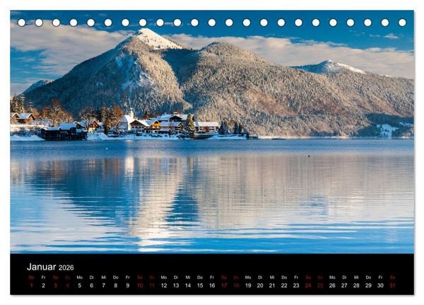 Produktbild: Bayerische Landschaften (Tischkalender 2026 DIN A5 quer), CALVENDO Monatskalender
