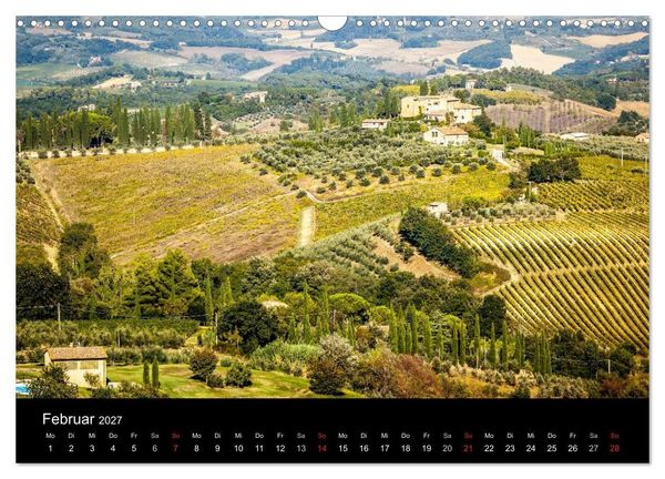 Produktbild: Toskana Landschaften (Wandkalender 2027 DIN A3 quer), CALVENDO Monatskalender