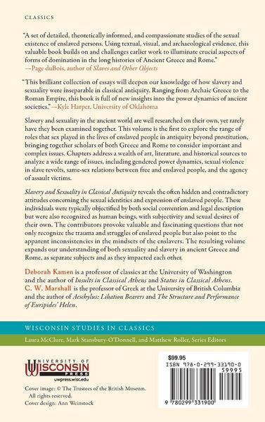 Produktbild: Slavery and Sexuality in Classical Antiquity