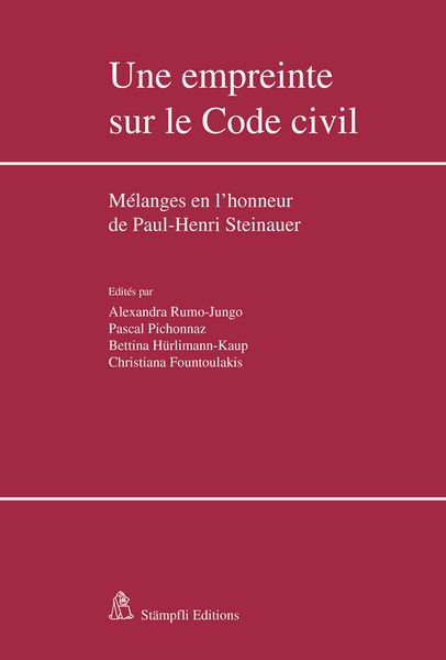 Produktbild: Une empreinte sur le Code civil